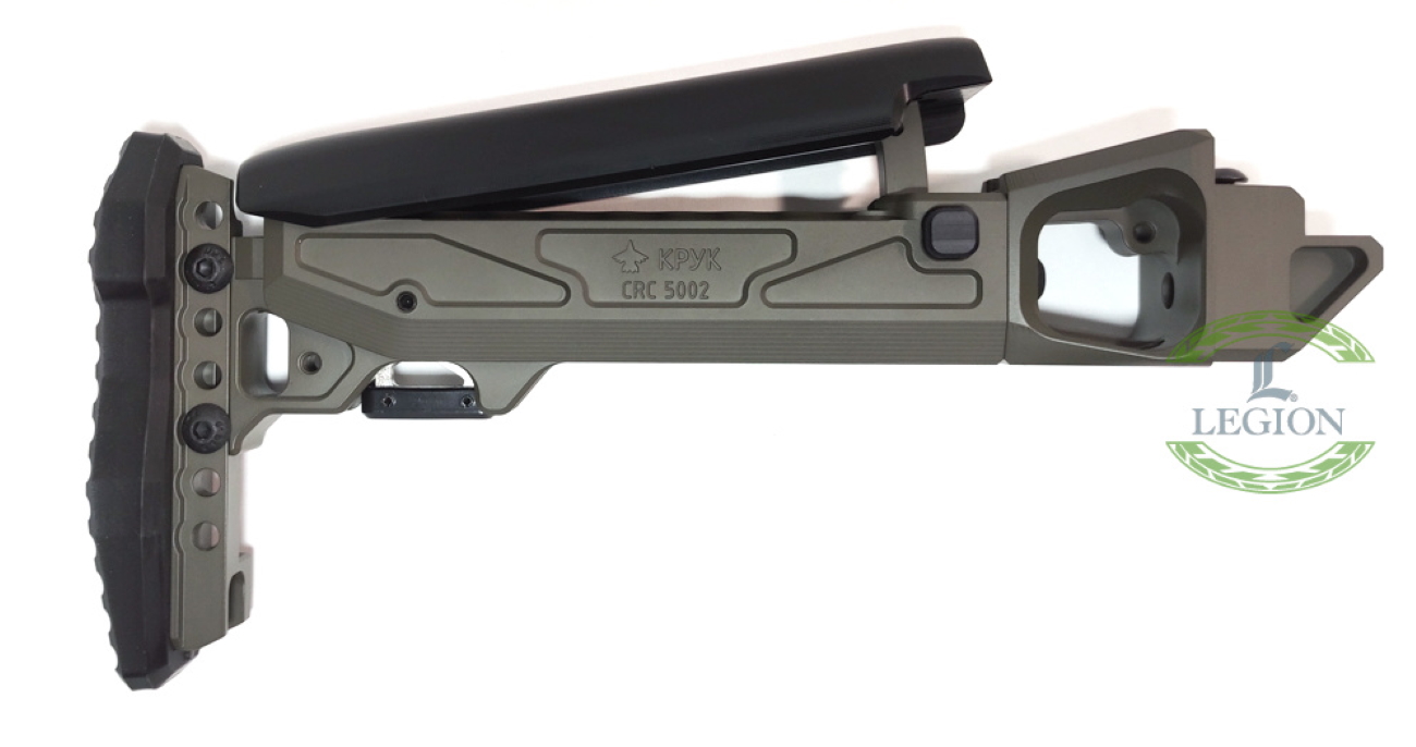 Fixed Telescopic Buttstock with Cheek Riser for AK based rifles