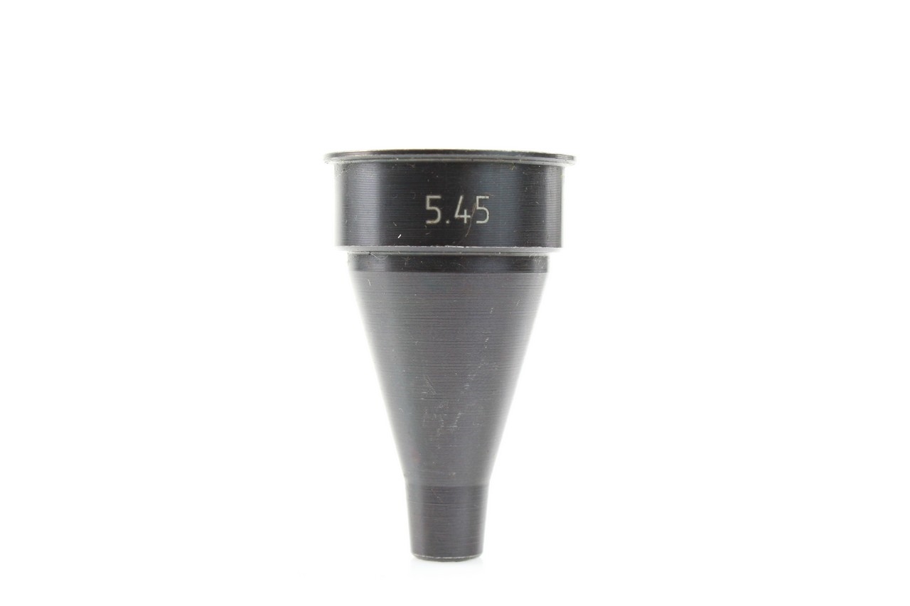 This funnel works on all flash suppressors by Strela in caliber 5.45 \ 5.56...