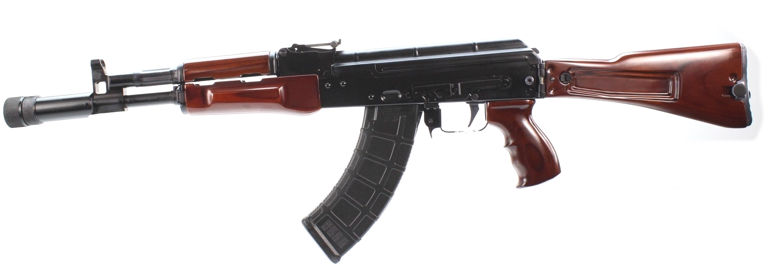 AK 100 series 7.62x39mm Folding Stock Dark Cherry Red Laminate