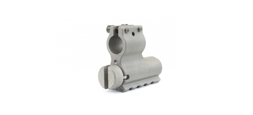 AK Gas Block Adjustable IPSC Silver - PARTS & ACCESSORIES - LegionUSA