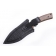 Kizlyar knife "Shark-2" (Akula-2) Brown Handle.Engraved.