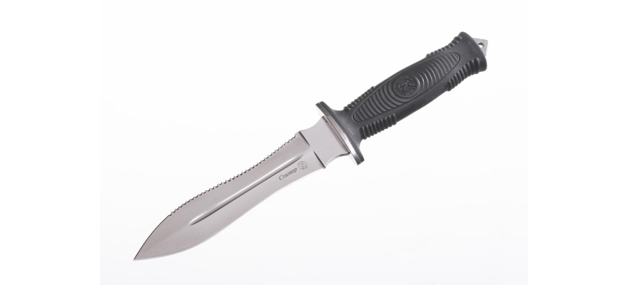Kizlyar Knife Stalker Elastron Polished. Full Saw.