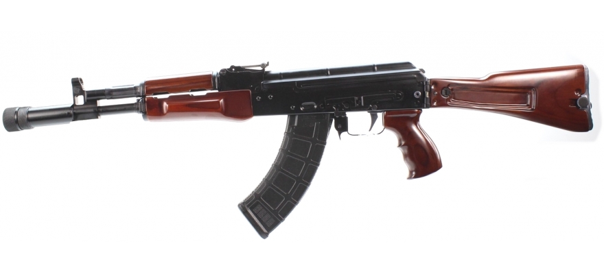 AK 100 series 7.62x39mm Folding Stock Dark Cherry Red Laminate