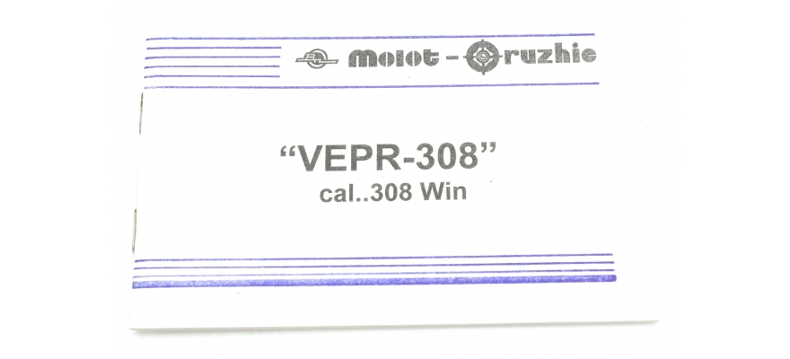 Manual Booklet for Vepr .308 Win Molot-Oruzhie