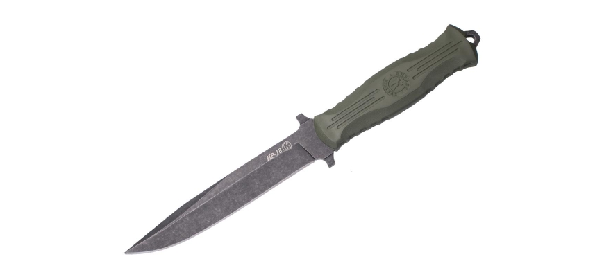 Kizlyar Knife "NR-18". Stonewash Black.