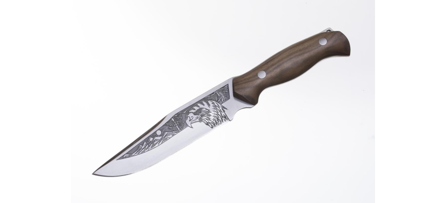Kizlyar Knife "Berkut". Golden Eagle. Engraved.