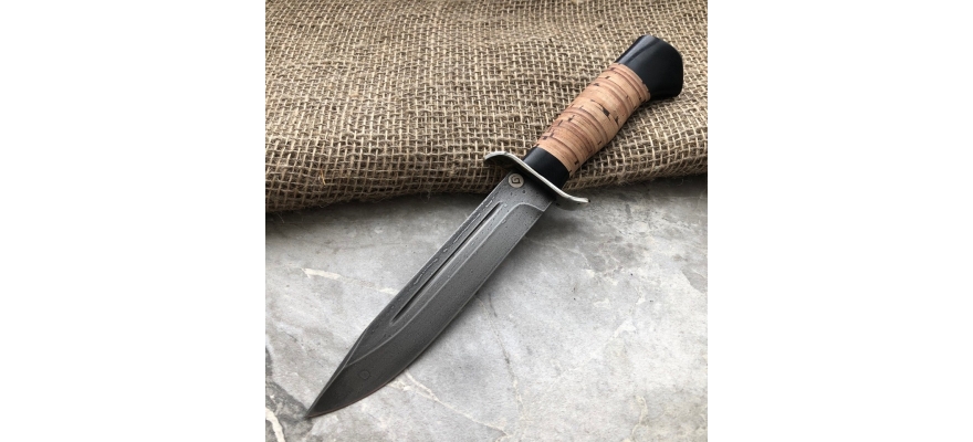 Baranov Bulat Knife T002-NR40 Stacked Birch.