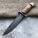 Baranov Bulat Knife T002-NR40 Stacked Birch. Aluminum pommel.