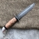 Baranov Bulat Knife T002-NR40 Stacked Birch. Aluminum pommel.