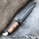 Baranov Bulat Knife T002-NR40 Stacked Birch. Aluminum pommel.