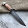 Baranov Bulat Knife T002-NR40 Stacked Birch. Aluminum pommel.