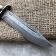 Baranov Bulat Knife T002-NR40 Stacked Birch. Aluminum pommel.