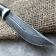 Baranov Bulat Knife R006 Stacked Leather. Aluminum pommel.