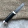 Baranov Bulat Knife R006 Stacked Leather. Aluminum pommel.