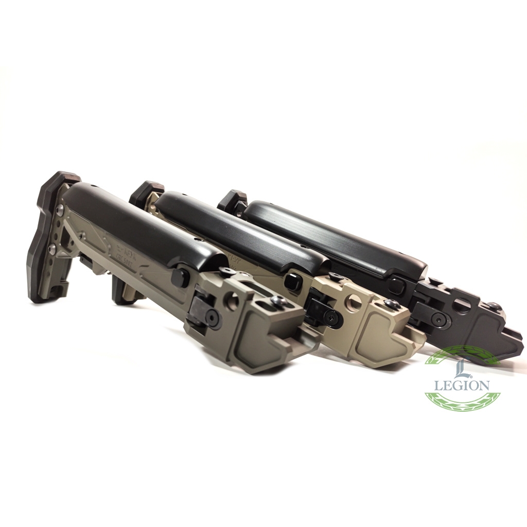 Folding Telescopic Buttstock with Cheek Riser for AK based rifles