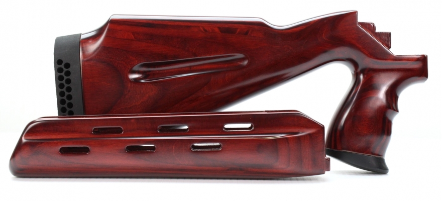 Vepr Rifle Wood Set. Red Cherry.