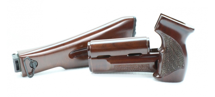 AK-100 Folding Stock Set. Russian Walnut