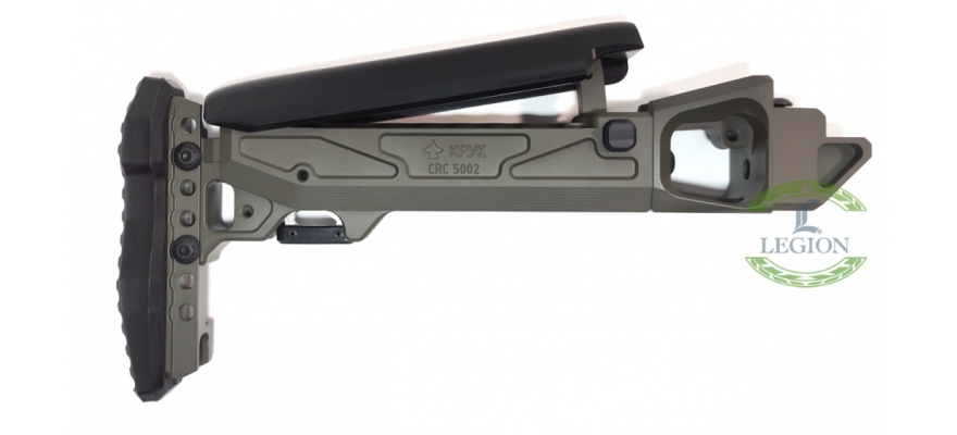 CRC 5002/9035. Fixed Telescopic Buttstock with Cheek Riser  for AK based rifles. O.D.Green by "KPYK"