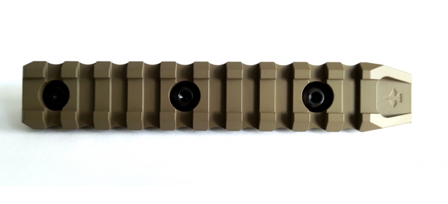 CRC 9007 Coyote Tan M-Lok Picatinny Rail. 10 Slots by "KPYK"