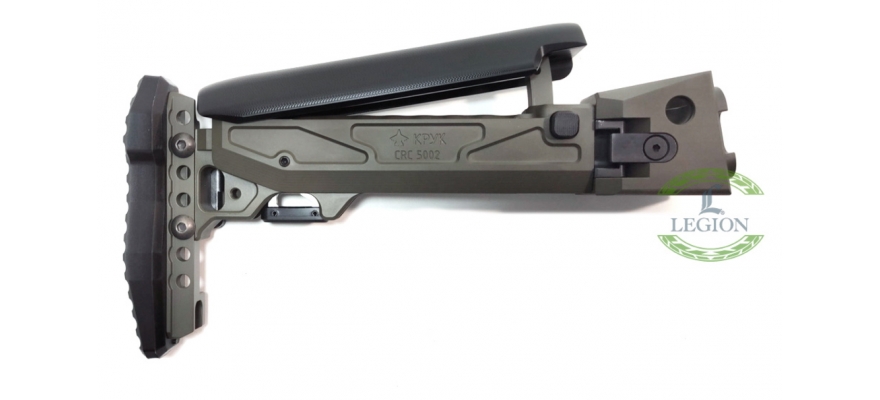 CRC 5002/9034. ARSENAL Rifles. Folding Telescopic Buttstock with Cheek Riser. by "KPYK" O.D.Green