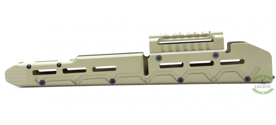 Extended Tactical Handguard for AK/AKM based Rifles by "ME". Coyote Tan