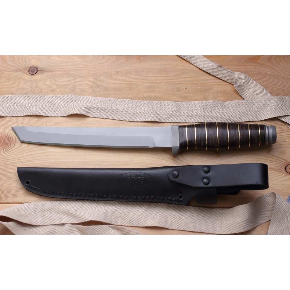 MelitaK Knife Samurai. Leather Handle.