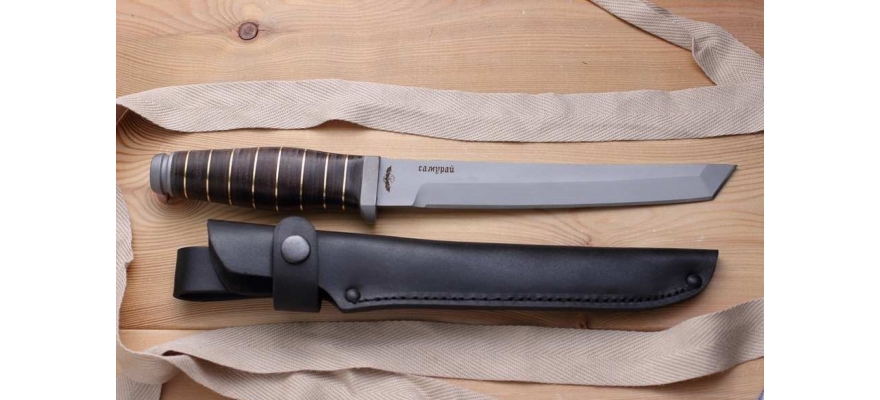 Melita-K Knife  Samurai. Leather Handle.