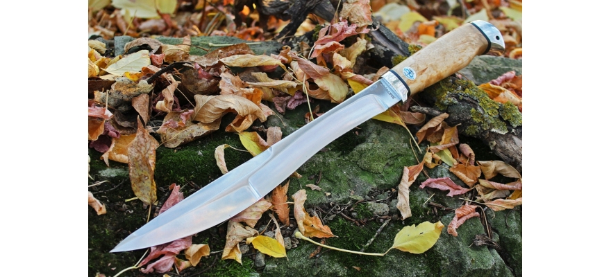 AIR Zlatoust knife BOYAR. Karelian birch