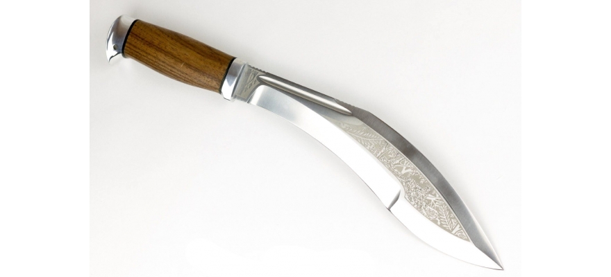 AIR Zlatoust Machete Kukri JUNGLE. Walnut