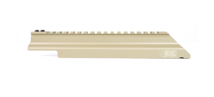 Top cover with Picatinny rail for AK/AKM/AK-74/AK10x. Coyote Tan